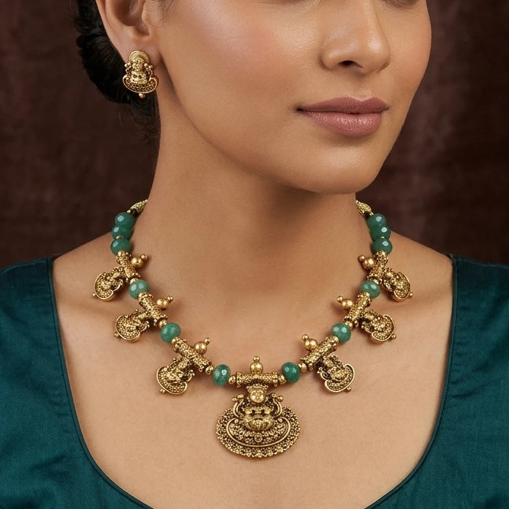 Elegents' Nakshi Necklace Set