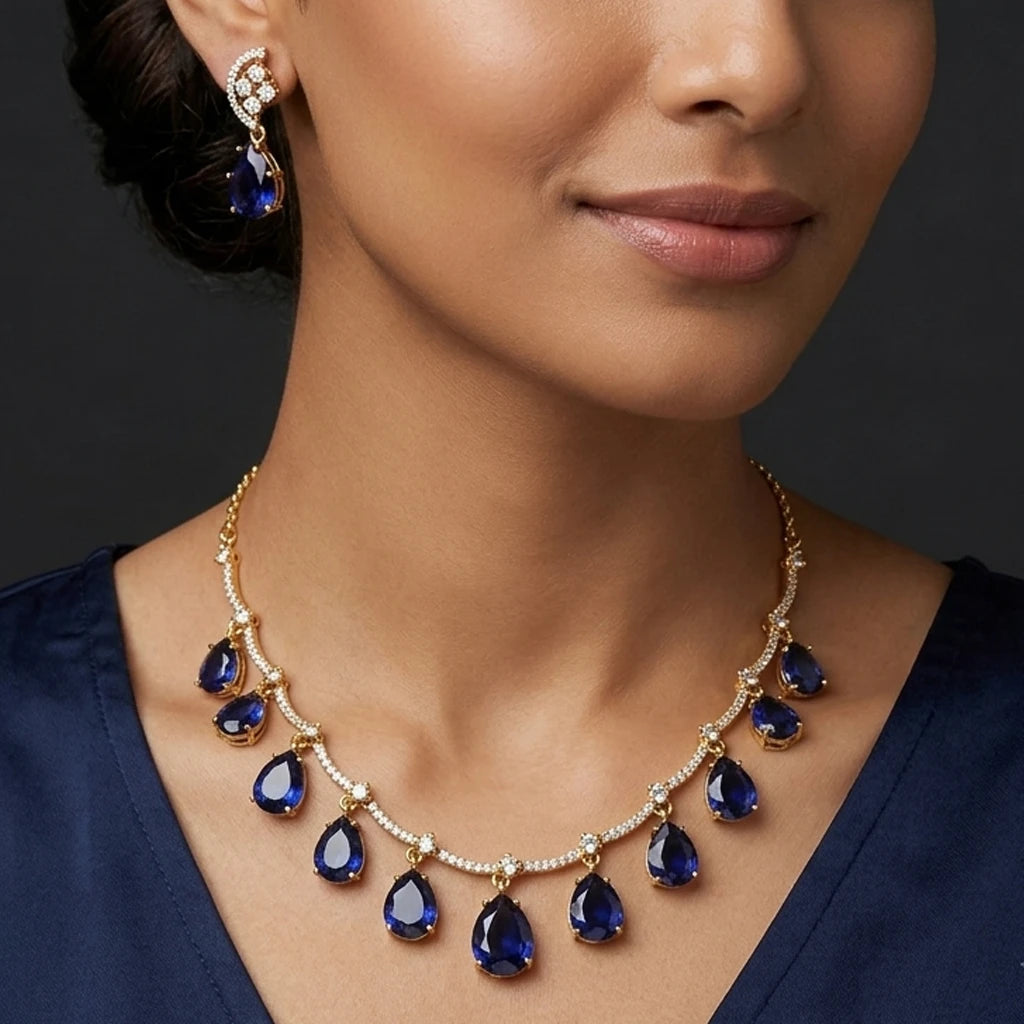 Elegents' Purple Drop Nk Set