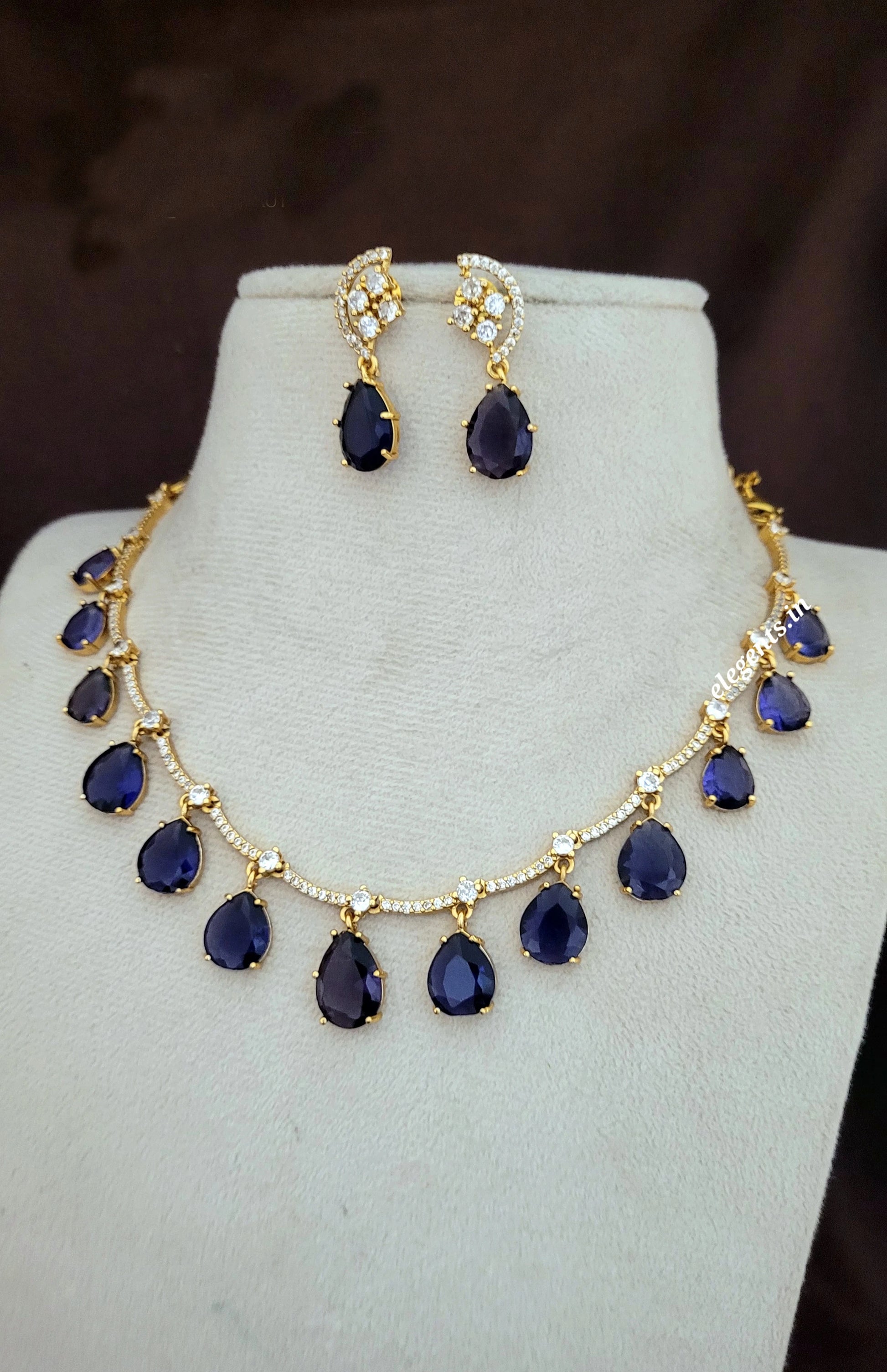 Elegents' Purple Drop Nk Set
