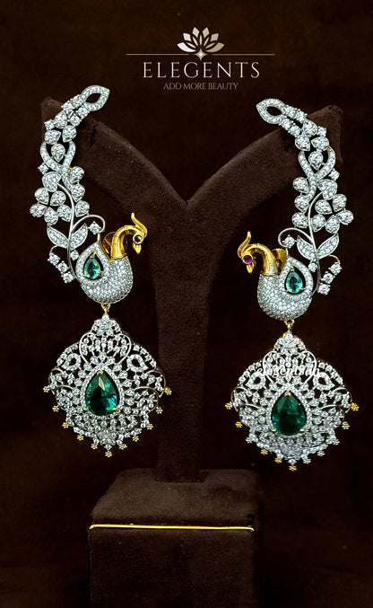 Elegents' Big Peacock Ear Cuff
