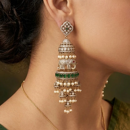 Elegents' Emerald Gaja Royal Drops