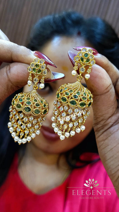 Elegents' Pearl Drop Jhumka