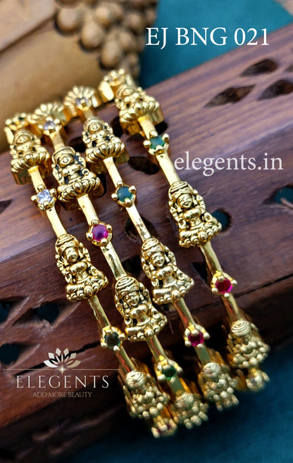 Elegents' Vara Lakshmi Multi Color Bangle (Set Of 4 Bangale)