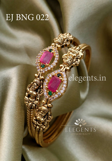 Elegents' Murukku Lakshmi Stone Bangle