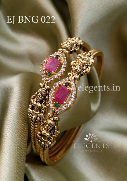 Elegents' Murukku Lakshmi Stone Bangle