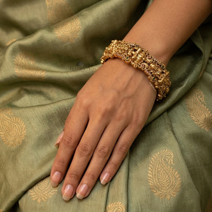 Elegents' Lakshmi Devi Bridal Look Openable Kada Bangle