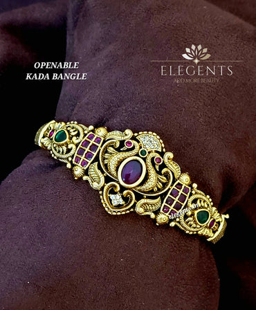 Elegents' Antique Kada Openable Bangle