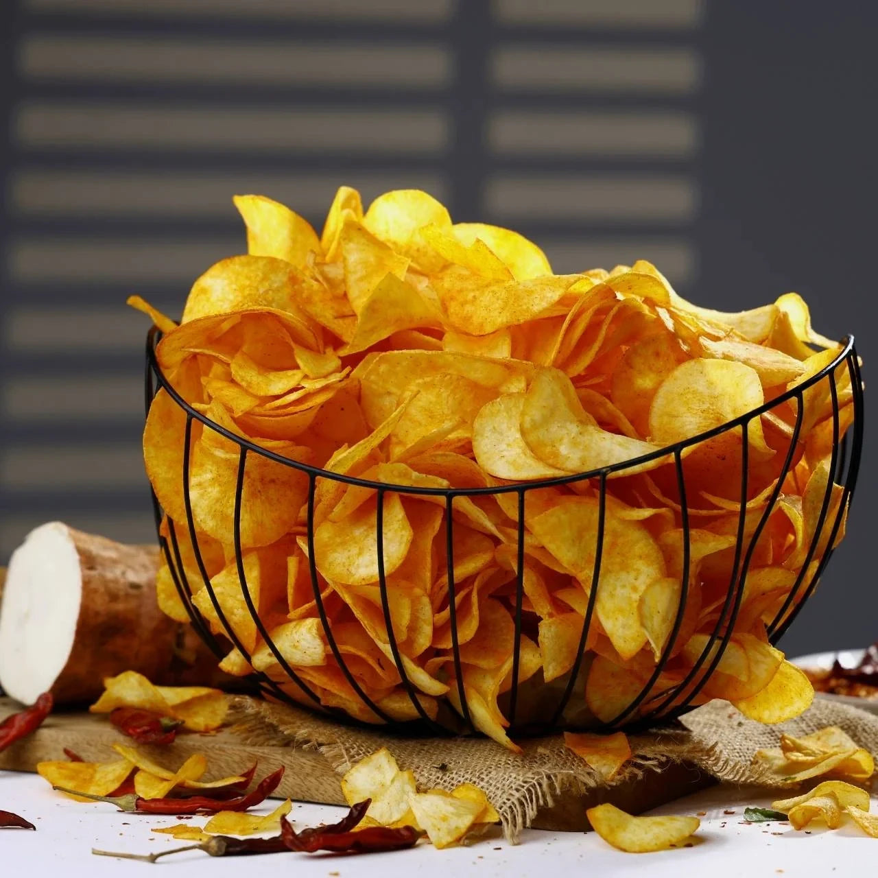 Snack Factory Kerala Tapioca Round Spicy Chips