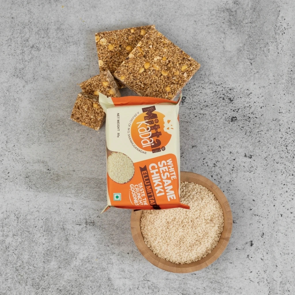 MSS Mittai Kadai's White Sesame Chikki Bar