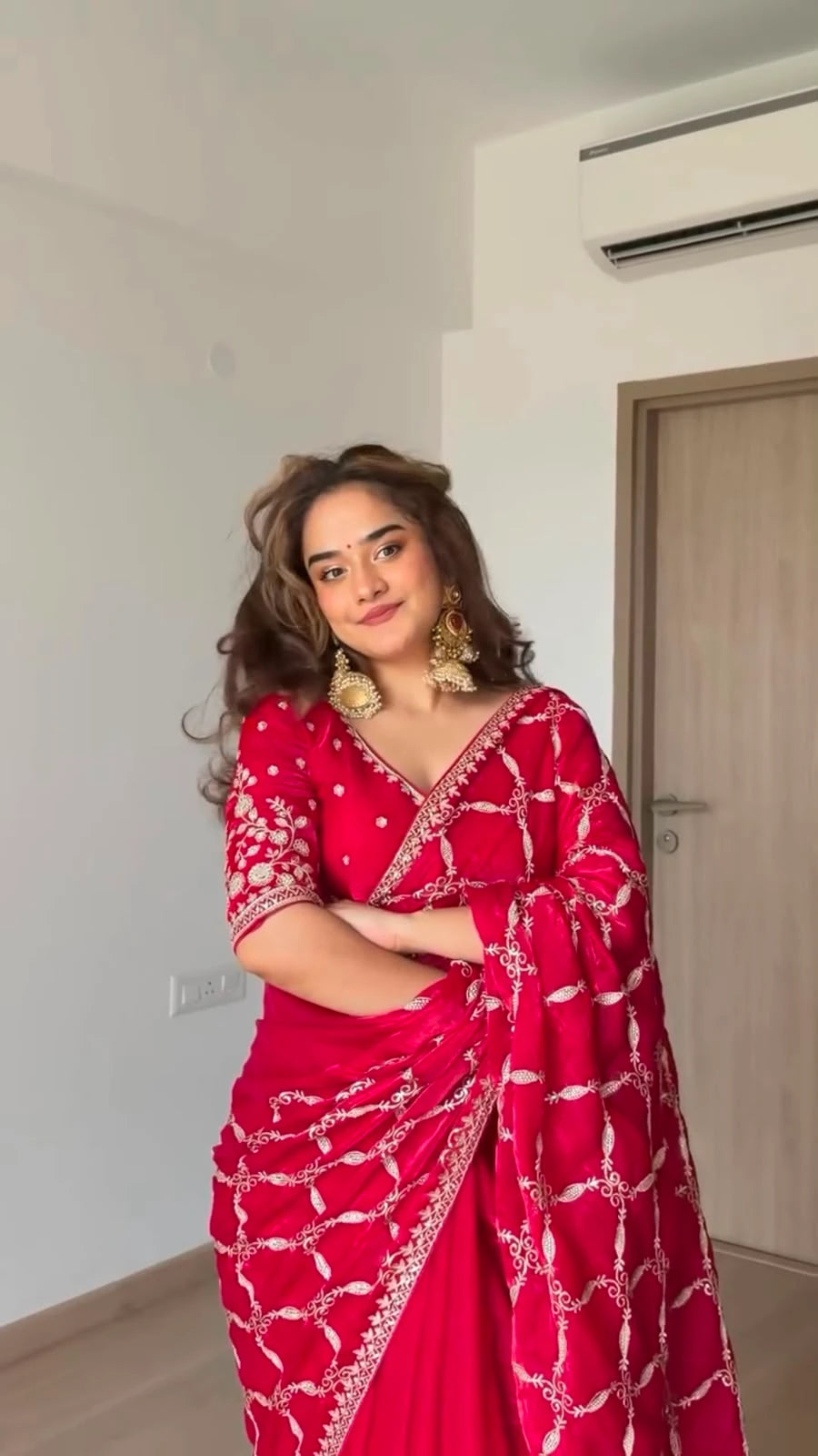 Vastra Creation's Designer Fendy Silk Saree – Elegance Redefined