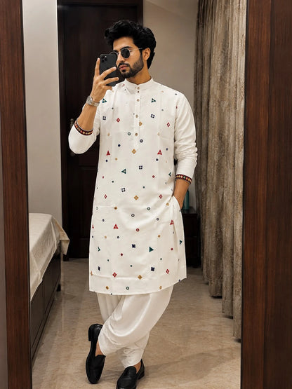 Inli Fashion's Navratri Men's Exclusive Kurta & Dhoti Set