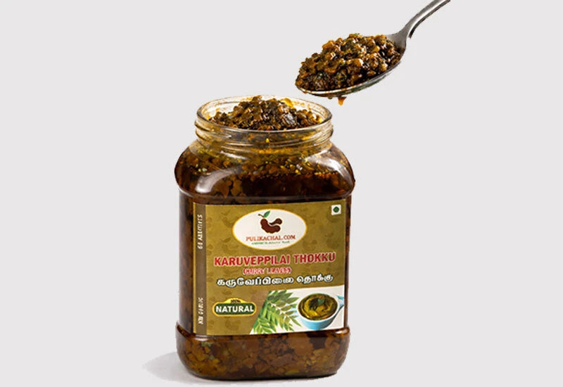 Pulikachal's Karuveppilai/ Curry Leaves Thokku