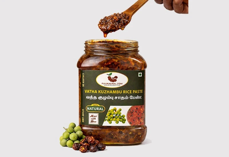 Pulikachal's Vatha Kuzhambu Rice Paste