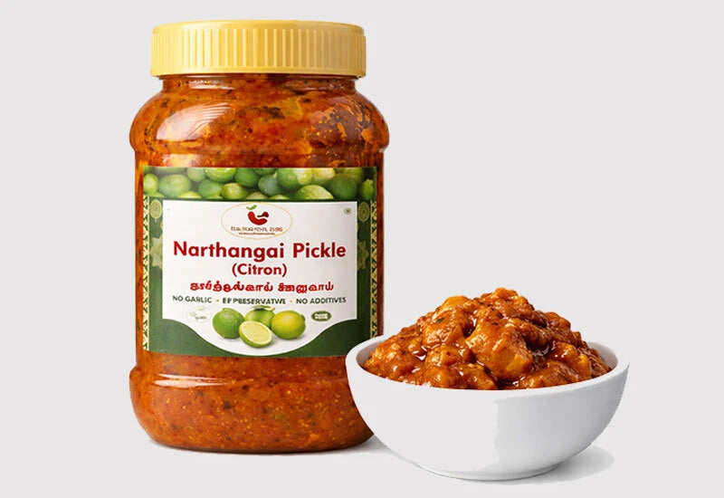 Pulikachal's Narthangai / Citron Pickle