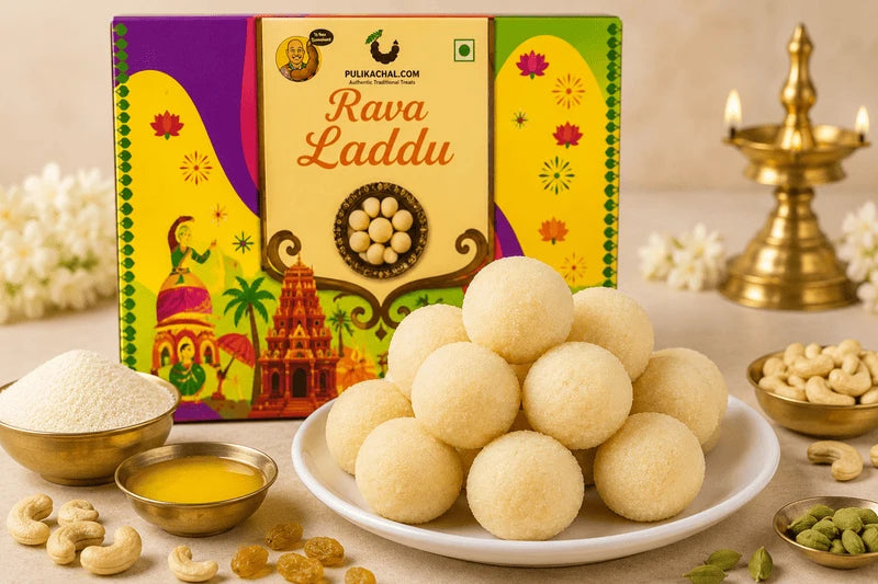 Pulikachal's Pure Ghee Rava Laddu