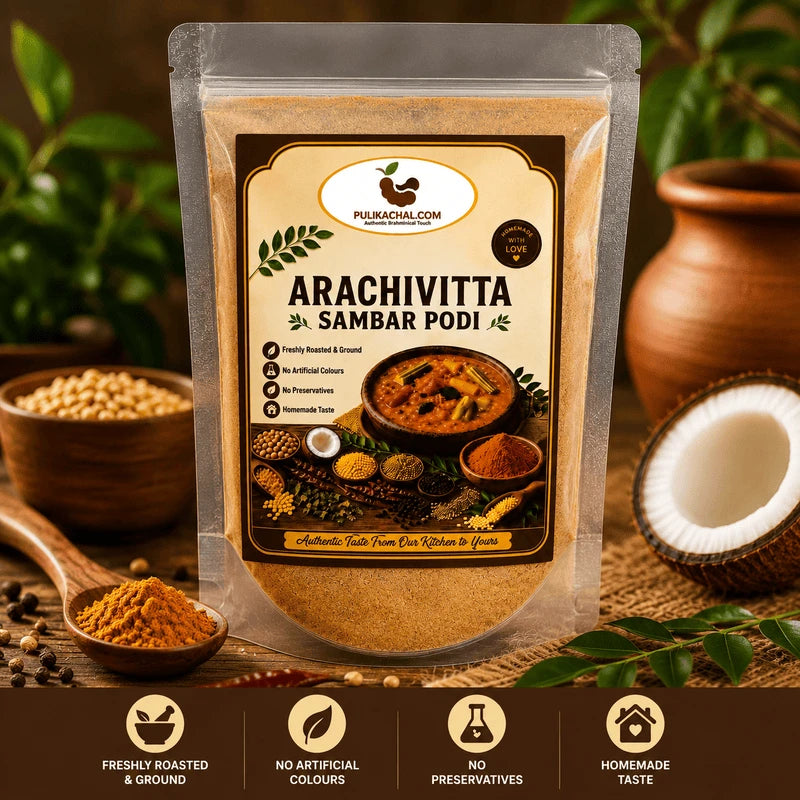 Pulikachal's Arachuvitta Sambar Podi