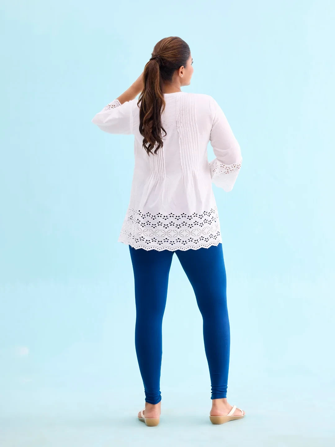Go Colors Royal Cotton Stretch Ankle Length Leggings