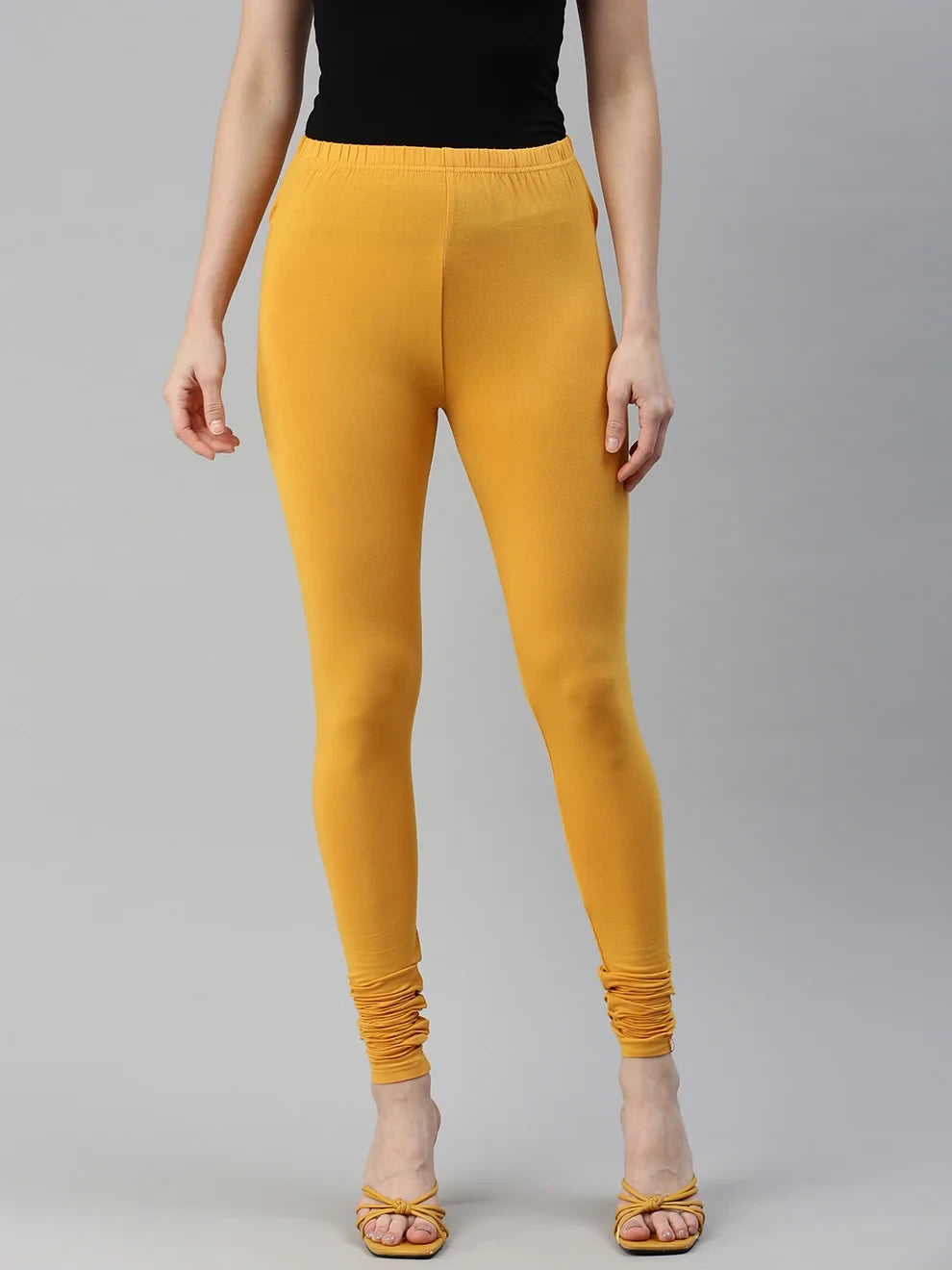 Prisma's Churidar Leggings - Yellow