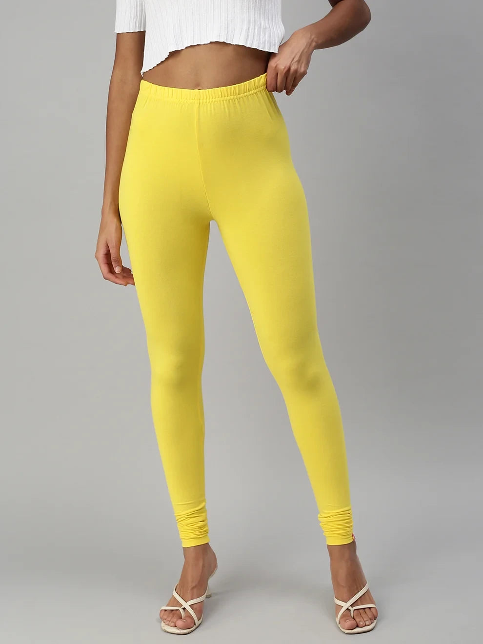 Prisma's Churidar Leggings - Yellow
