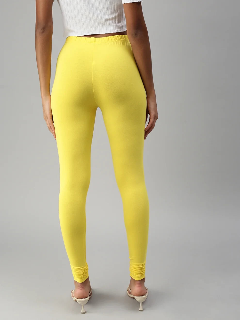 Prisma's Churidar Leggings - Yellow