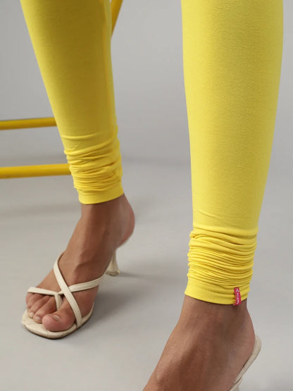 Prisma's Churidar Leggings - Yellow