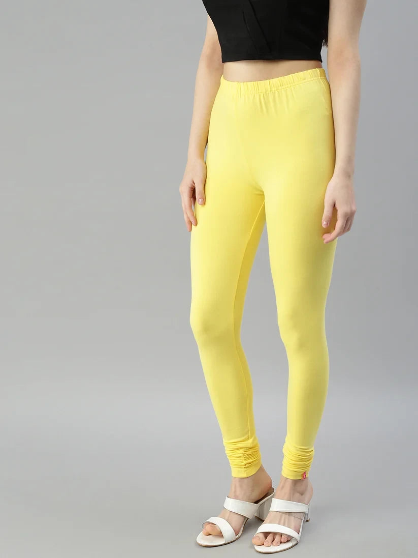 Prisma's Churidar Leggings - Yellow