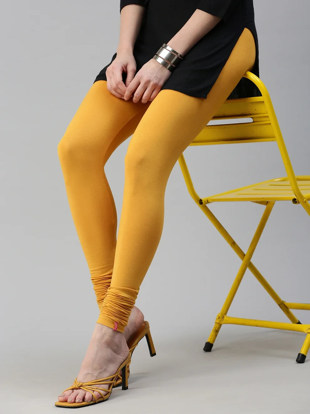 Prisma's Churidar Leggings - Yellow