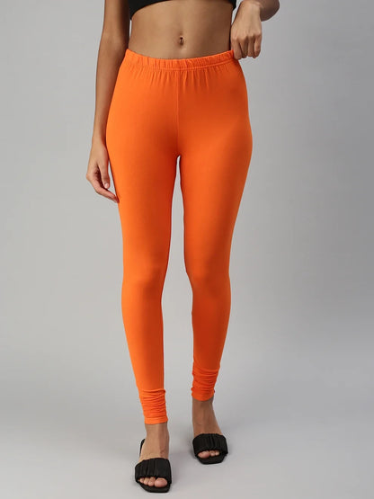 Prisma's Churidar Leggings - Orange
