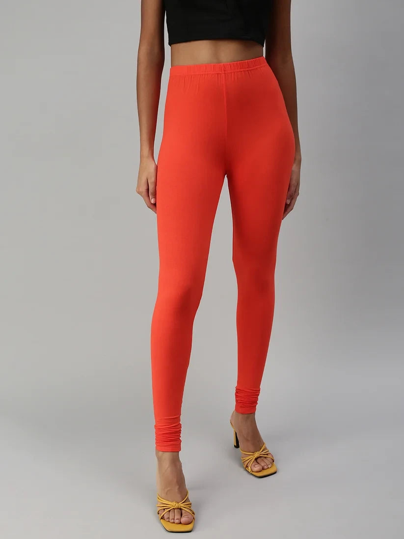 Prisma's Churidar Leggings - Orange