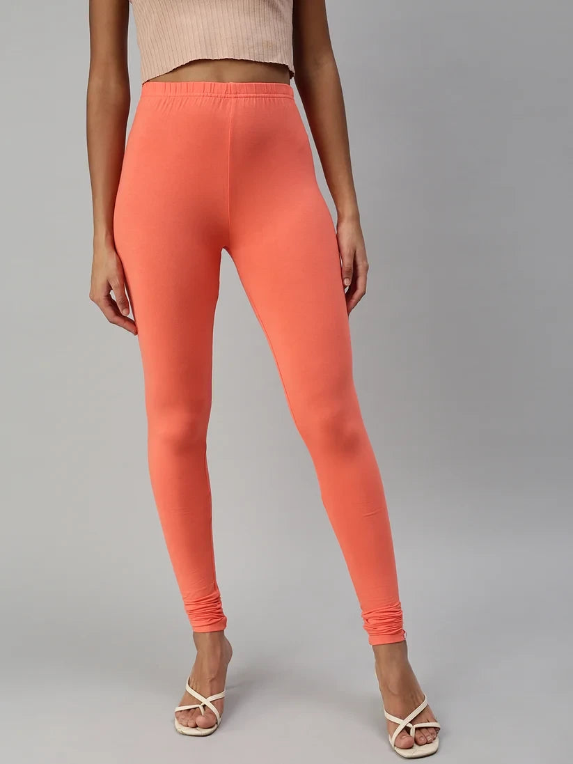 Prisma's Churidar Leggings - Orange