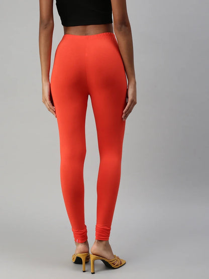 Prisma's Churidar Leggings - Orange