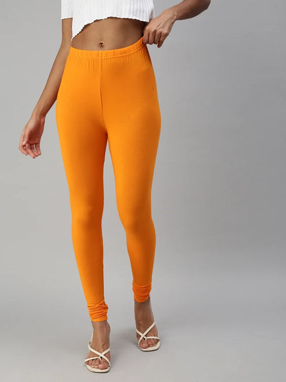 Prisma's Churidar Leggings - Orange