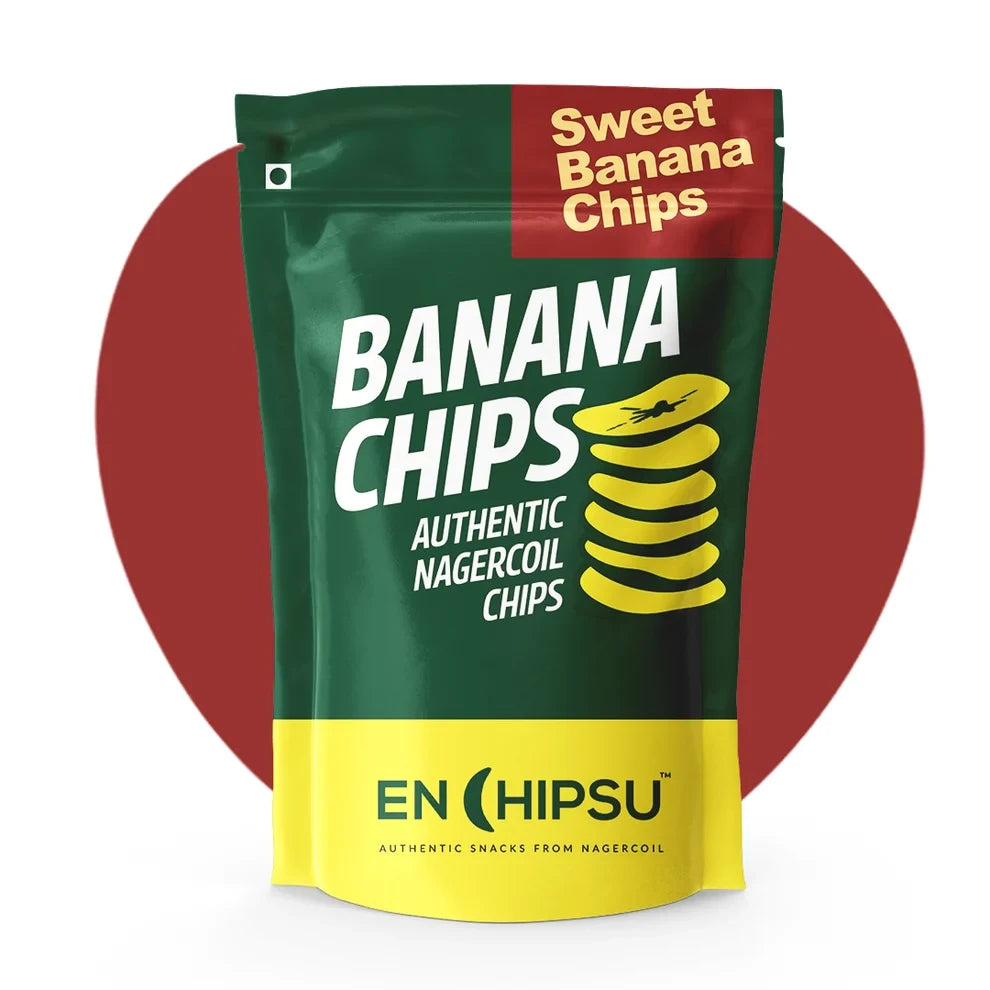 Enchipsu Sweet Banana Chips (Ripe Nendran)