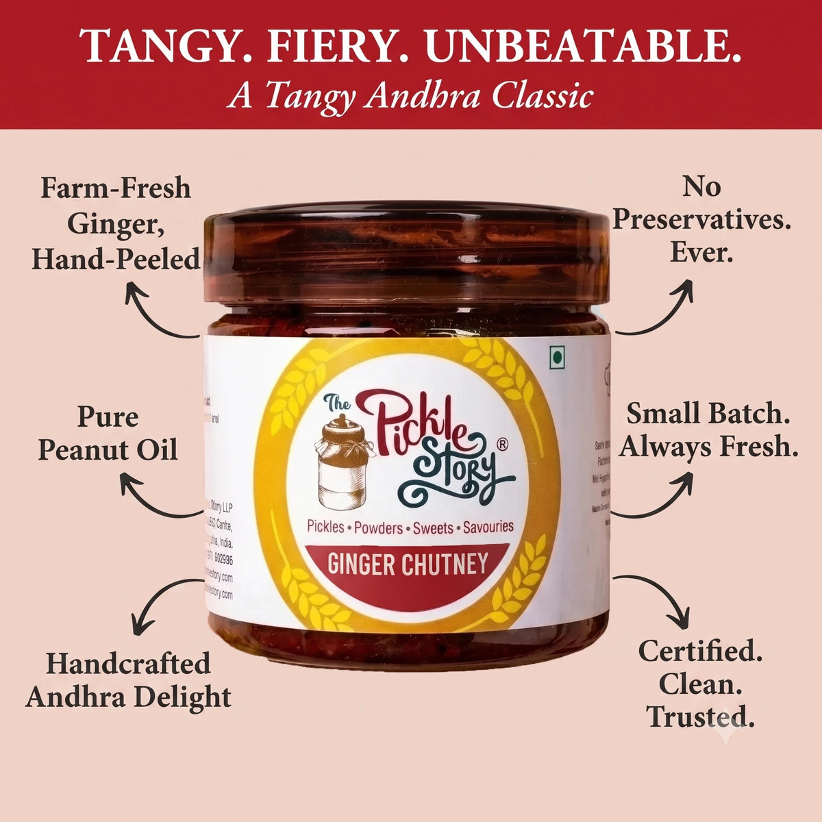 Picklestory Ginger Chutney- Allam pachadi