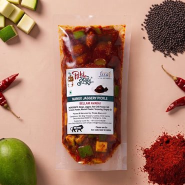 Picklestory Mango,Jaggery& Mustard Pickle- Bellam Avakkai