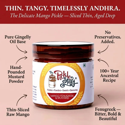 Picklestory Mango, Fenugreek and Mustard Pickle- Maagai
