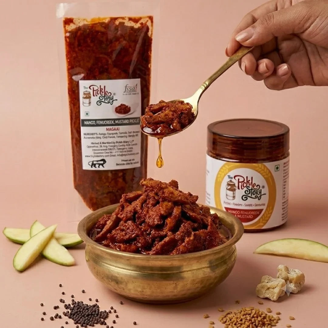 Picklestory Mango, Fenugreek and Mustard Pickle- Maagai
