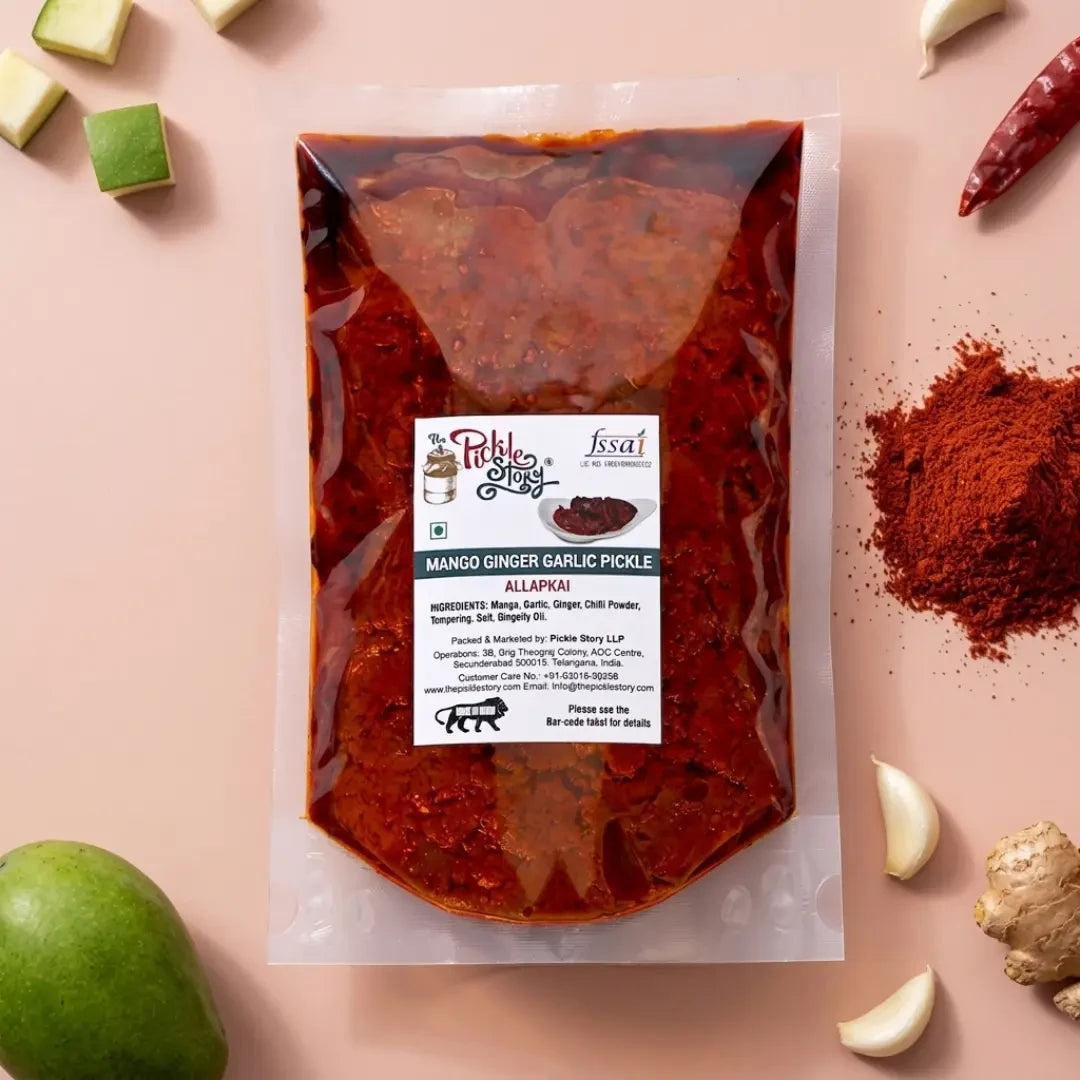 Picklestory Mango Ginger Garlic Pickle -Allapkai