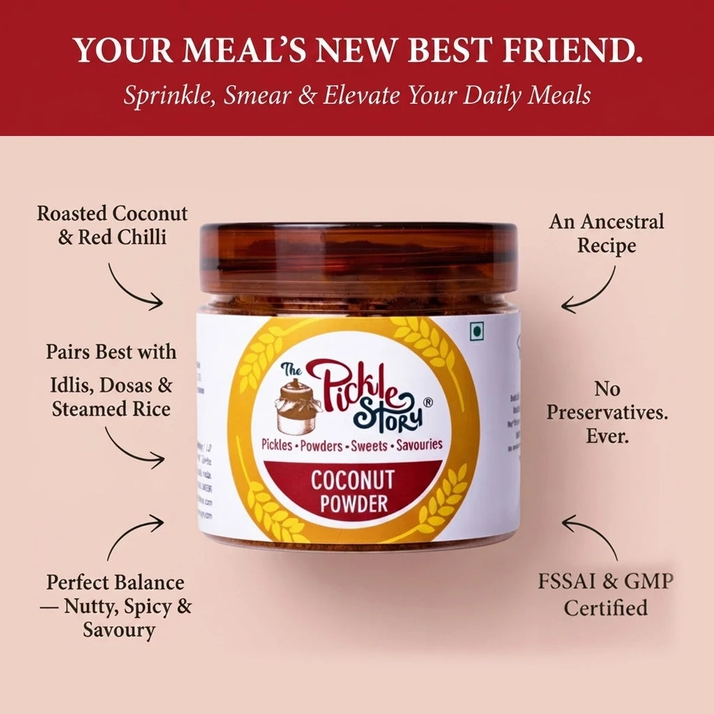 Picklestory Spiced Coconut powder - Kobbari Podi