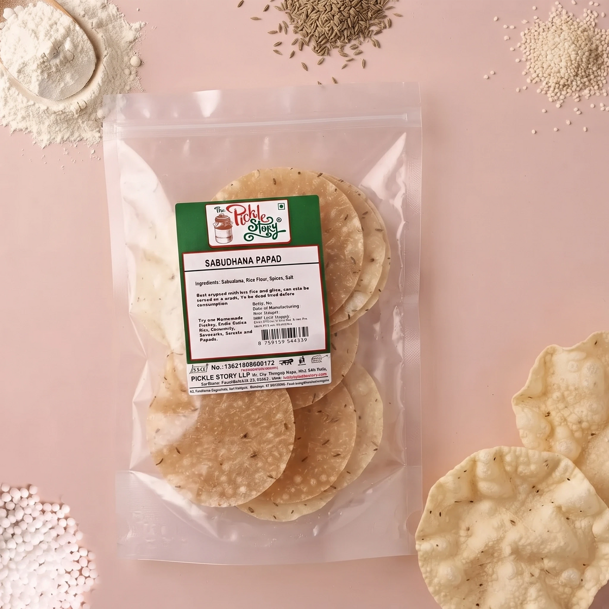 Picklestory Sago Papad- Sabudana Appadam