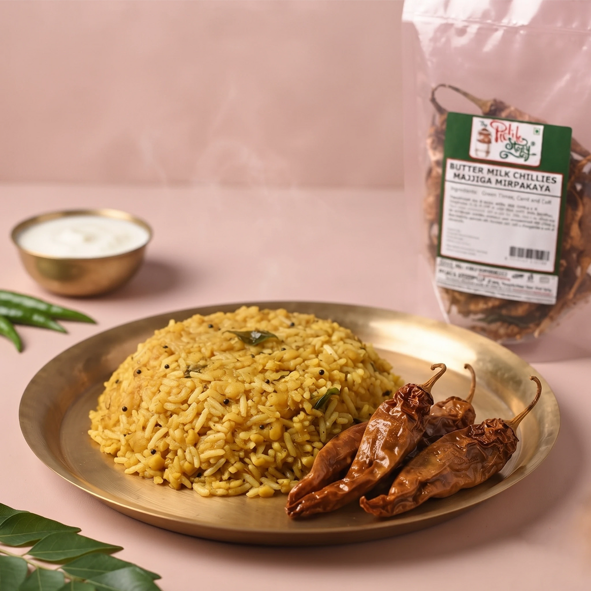 Picklestory Sun-Dried Curd Chillies- Majjiga Mirapakayalu