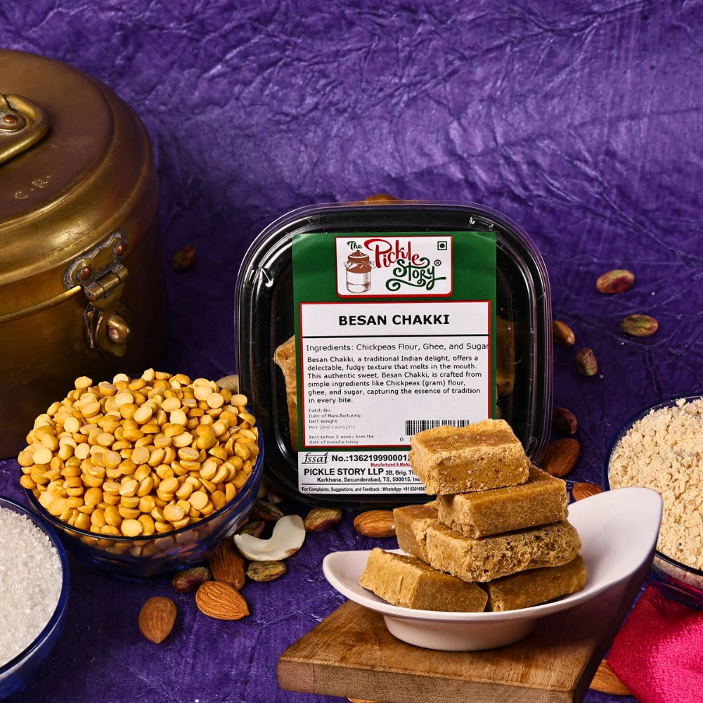 Picklestory Gram Flour Fudge - Besan Chakki (Mohanthal)