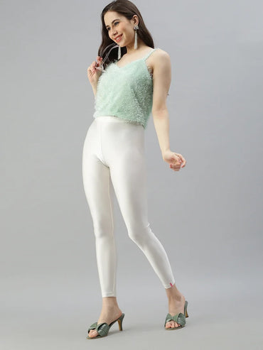 Prisma's Shimmer Leggings - Beige