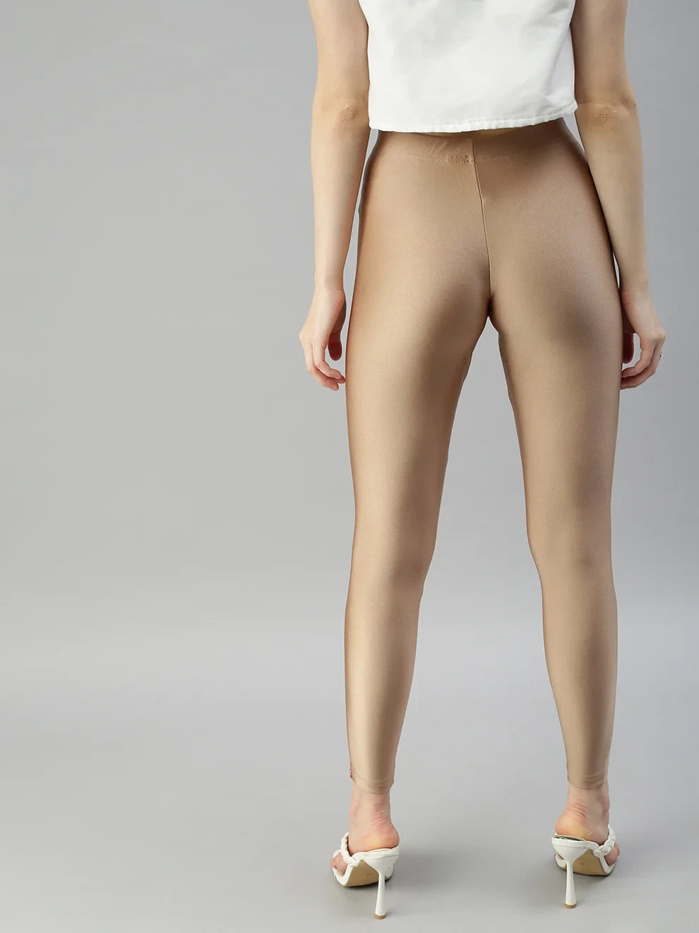 Prisma's Shimmer Leggings - Beige