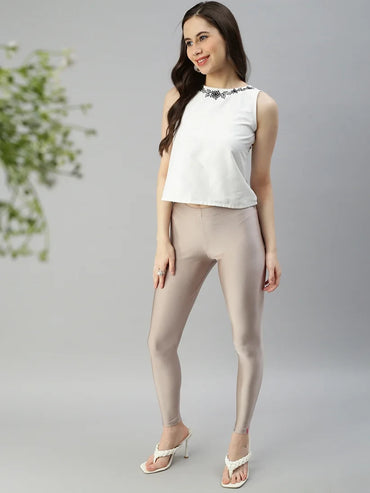 Prisma's Shimmer Leggings - Copper