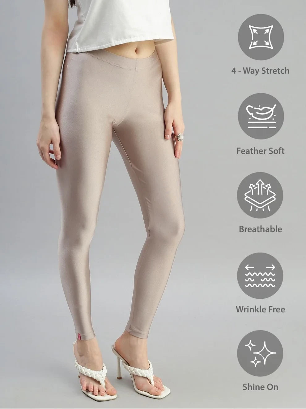 Prisma's Shimmer Leggings - Copper