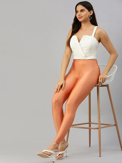 Prisma's Shimmer Leggings - Copper