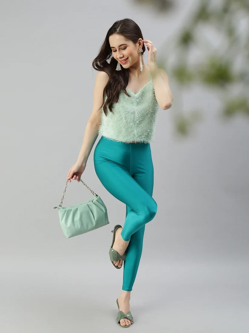 Prisma's Shimmer Leggings - Green