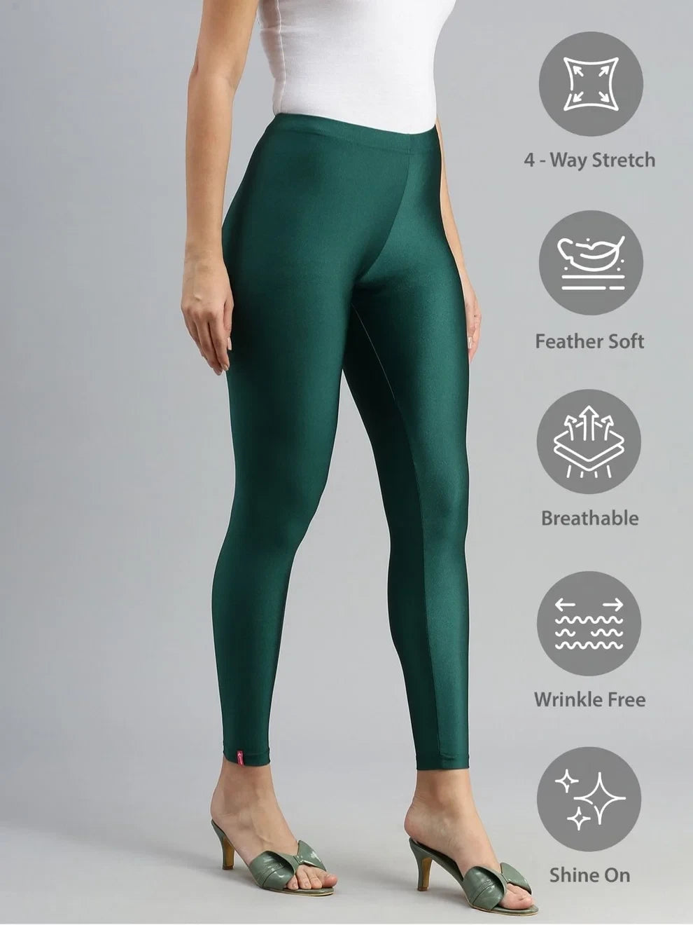 Prisma's Shimmer Leggings - Green