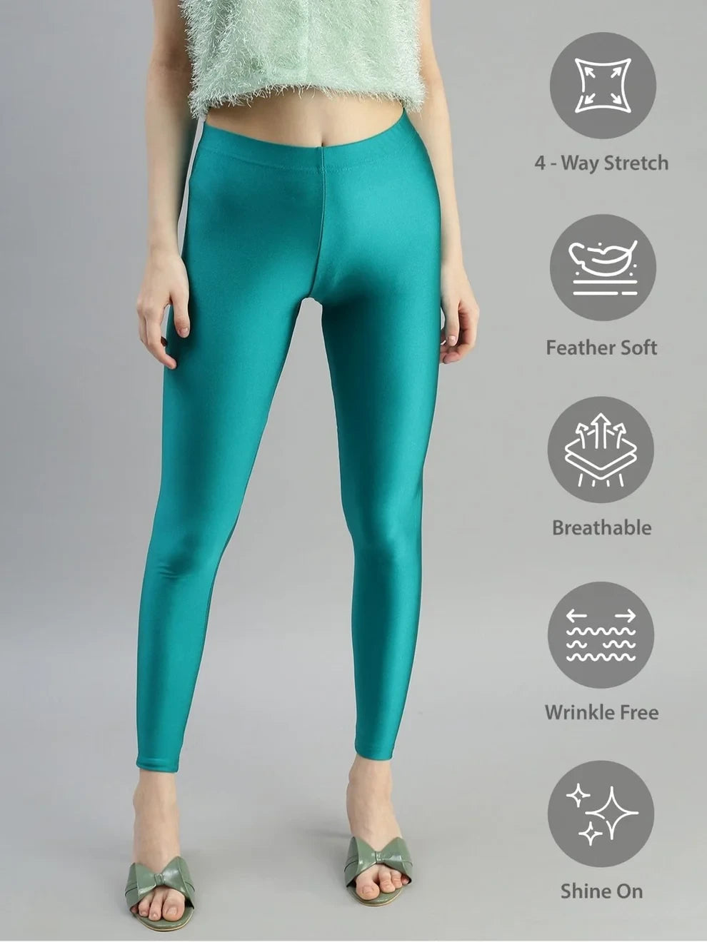 Prisma's Shimmer Leggings - Green